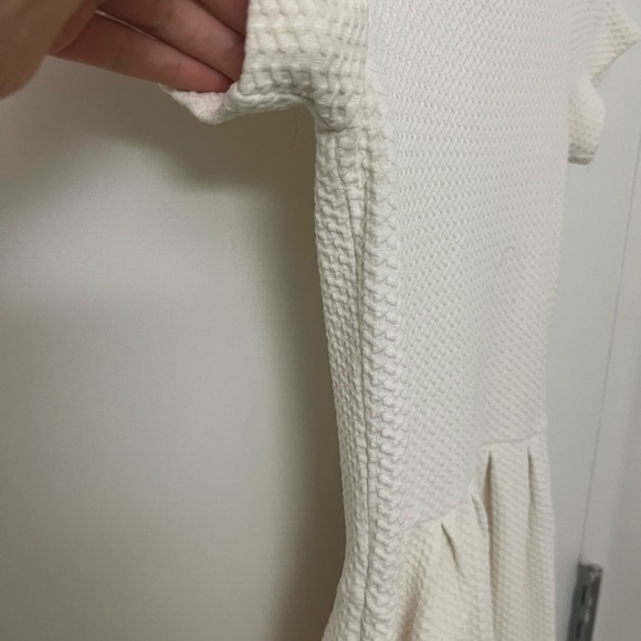Ganni white mini dress, great for early fall looks. Size S. Worn a few times. - Picture 3 of 4